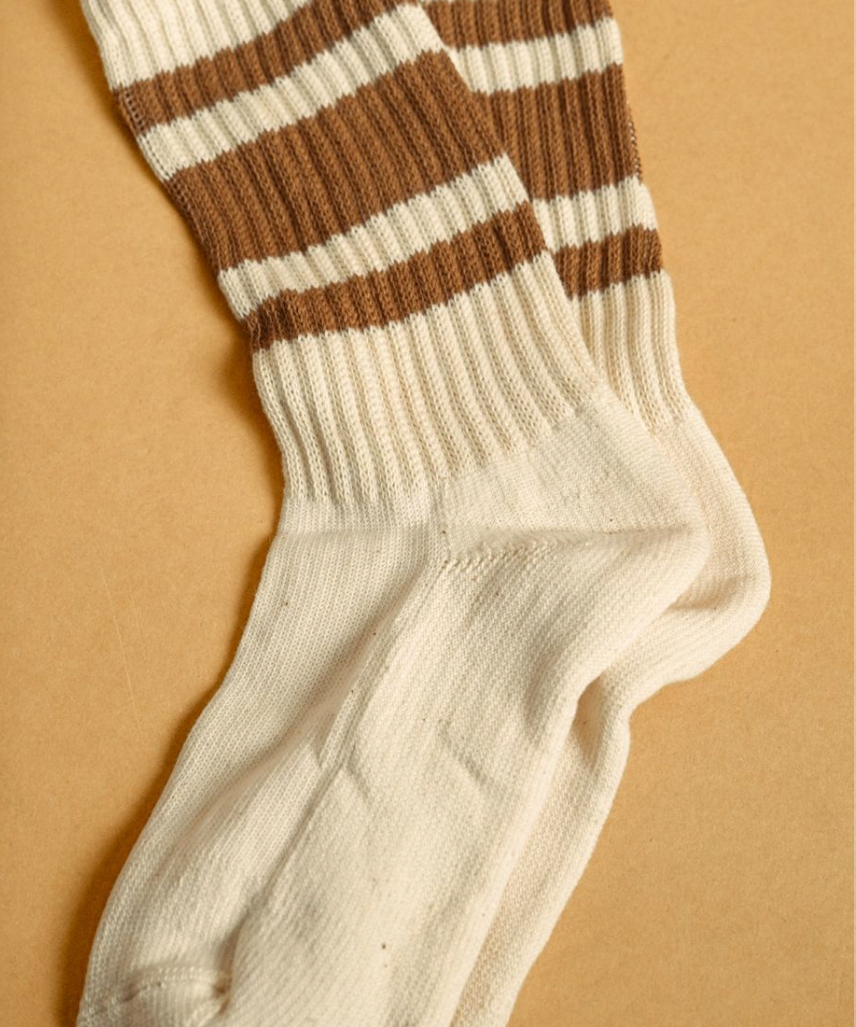Retro Stripe Crew Socks