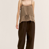 Crinkle Satin Slip Top