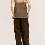 Crinkle Satin Slip Top