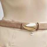 Suede Buckle Belt