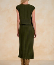 Knit Cap Sleeve Dress