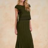 Knit Cap Sleeve Dress