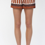 Graphic Pattern High Waist Short