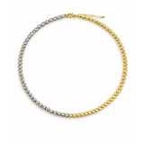 Beam Necklace Chain Silver & Gold