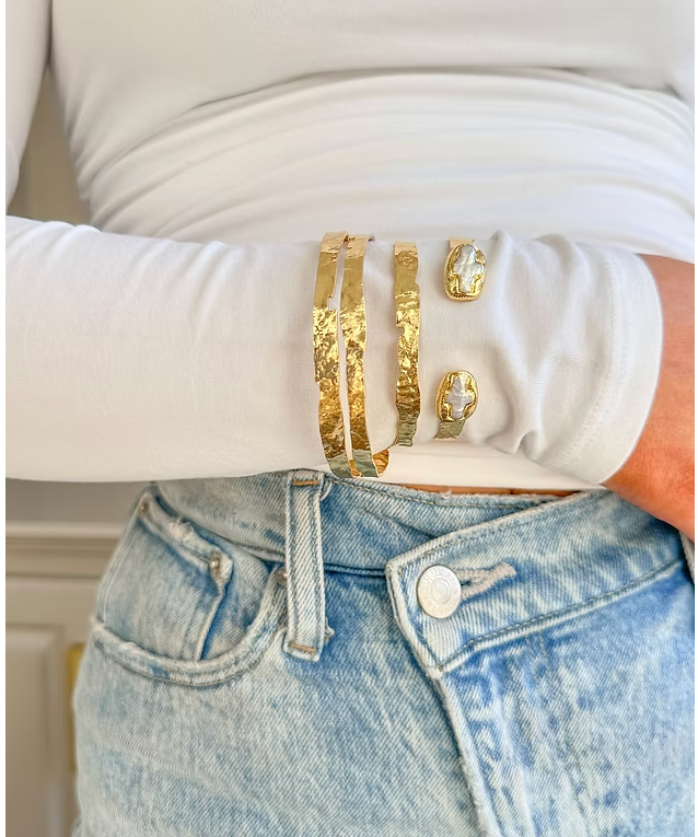 Thin Plated Gold Bangle