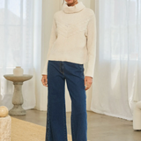 Ribbed Turtleneck Sweater
