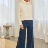 Ribbed Turtleneck Sweater