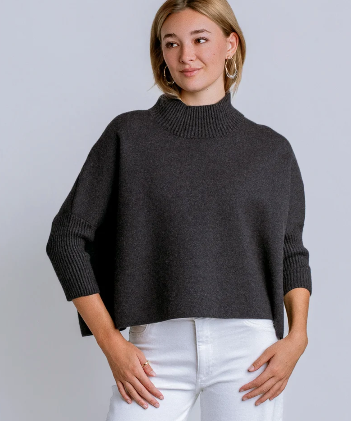 AJA Mock Neck Sweater