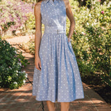 STAR MIDI DRESS W/BELT
