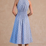 STAR MIDI DRESS W/BELT