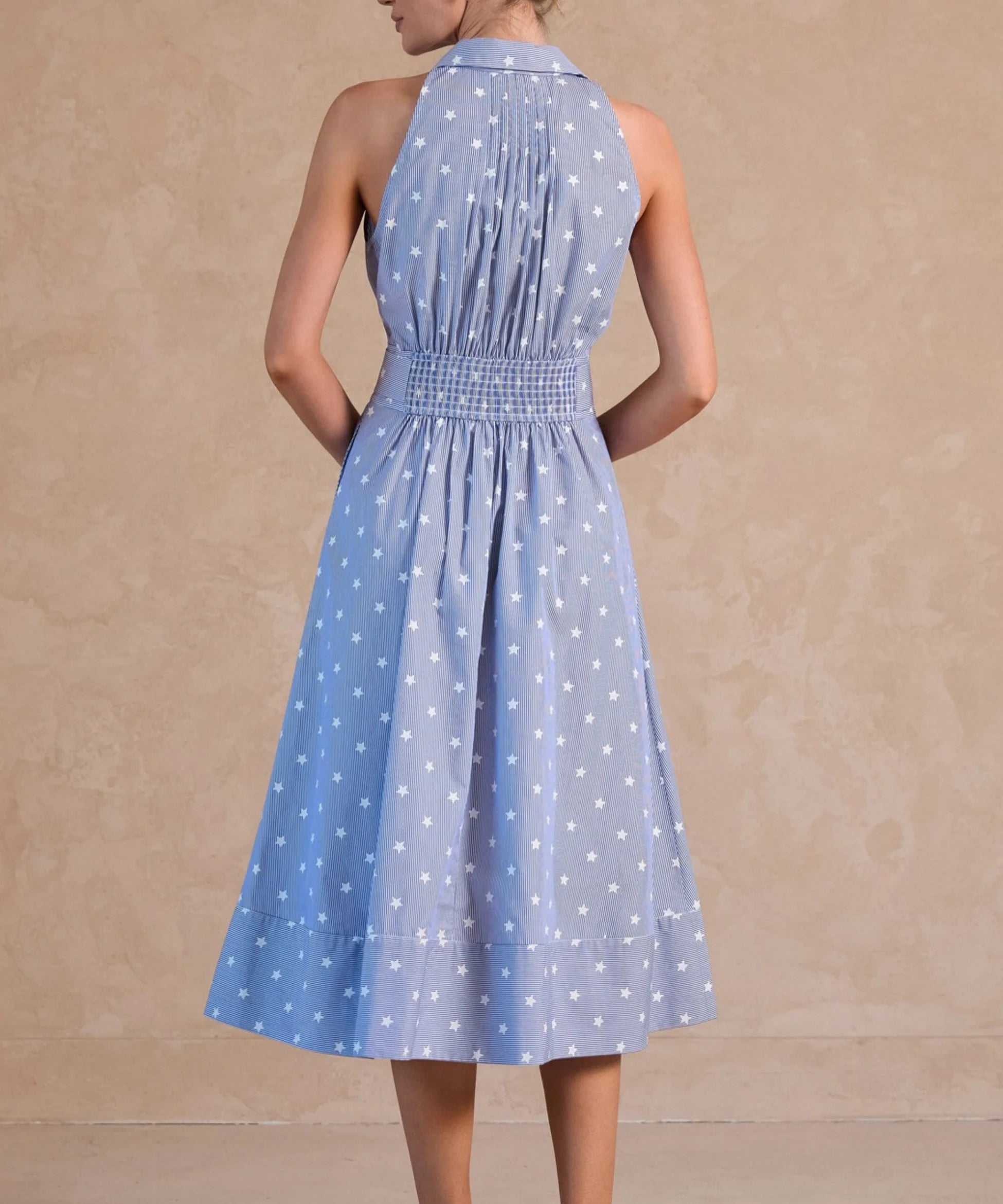 STAR MIDI DRESS W/BELT