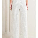 STRIPED JEAN W/BUTTON DETAIL