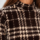 Burnout Velour Mock Neck