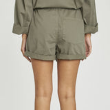 BELTED COTTON ROMPER
