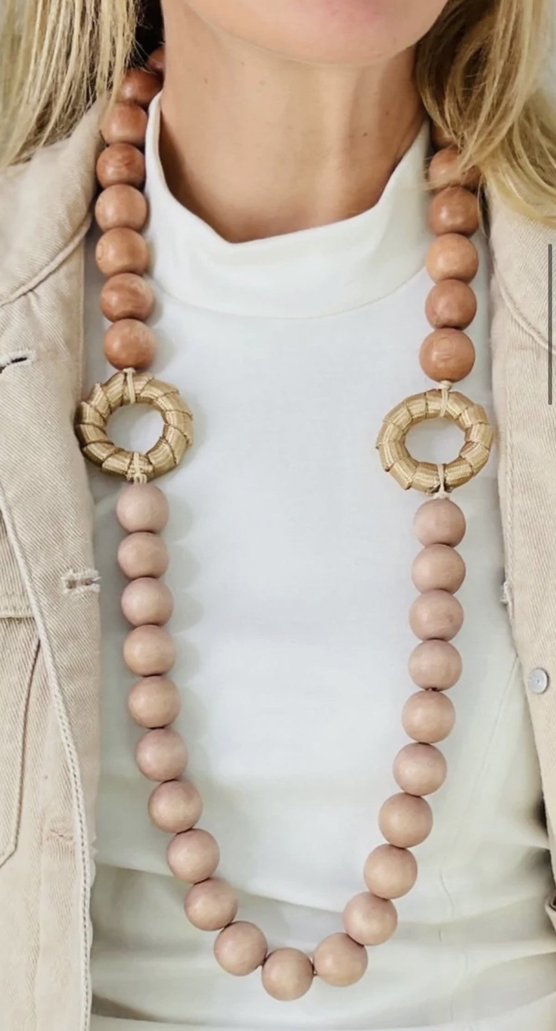 ELLE  TAN NECKLACE
