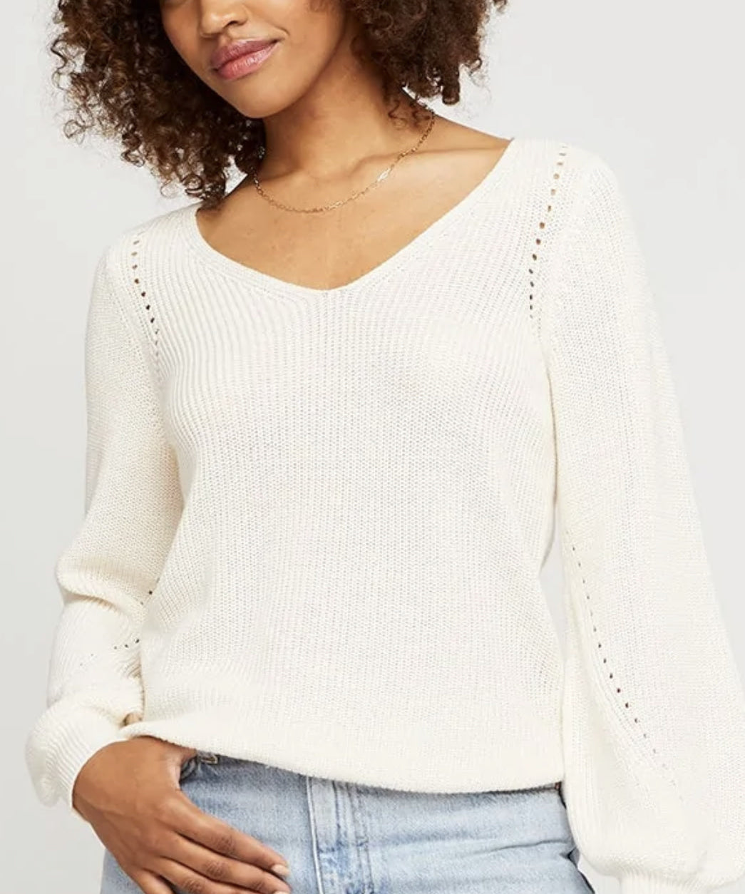HAILEY V NECK SWEATER