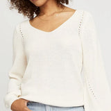 HAILEY V NECK SWEATER