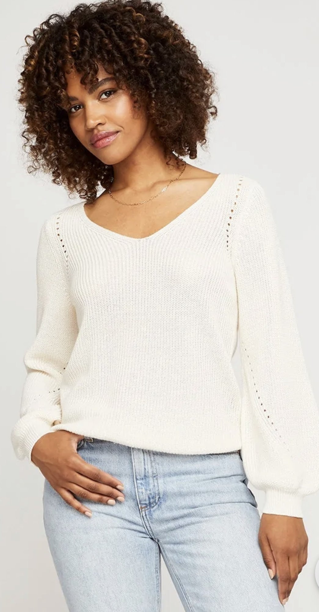 HAILEY V NECK SWEATER