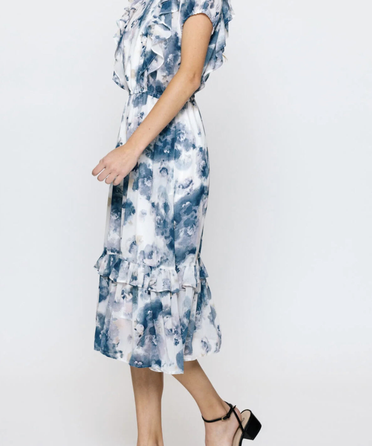 TIE DYE CHIFFON DRESS