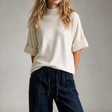 Chunky Ribbed Knit Sweater Top