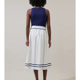 GIANA COLOR BLOCK MIDI DRESS