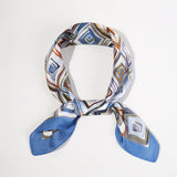 GEOMETRIC SILKY BANDANA SCARF (multiple colors)