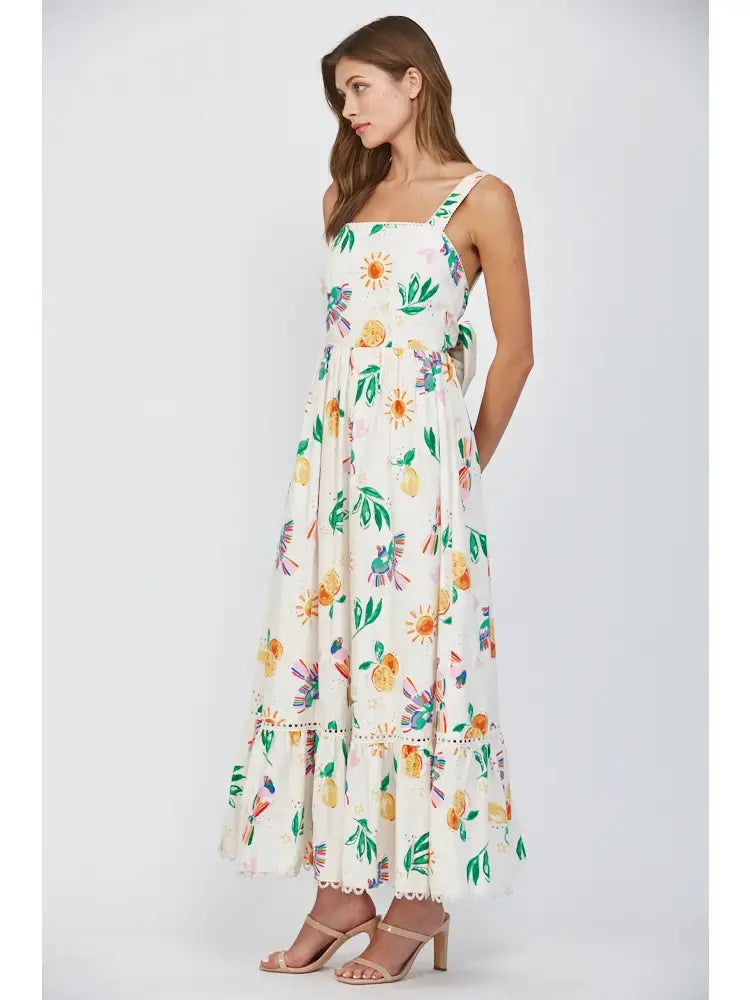TUCAN PRINT MIDI W/BOW