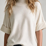 Chunky Ribbed Knit Sweater Top