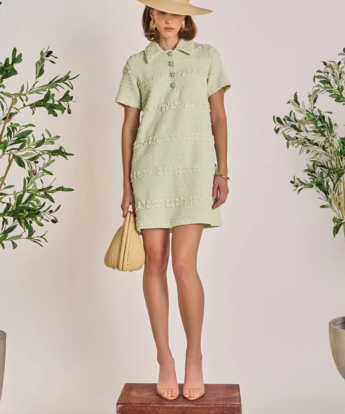 KALI TEXTURE MINI DRESS