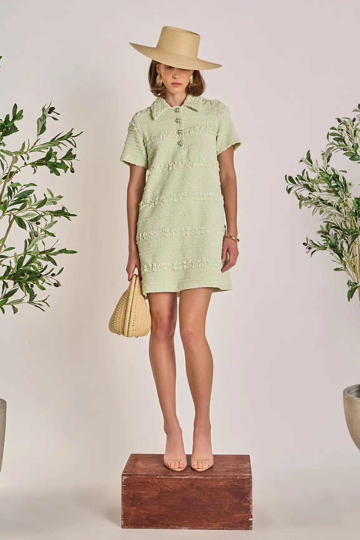KALI TEXTURE MINI DRESS