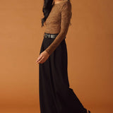 WOVEN LACE BODYSUIT