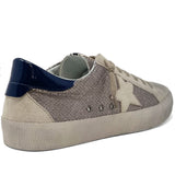 SUEDE AND SNAKE SNEAKER