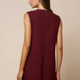 Pattern Embroidery Button Down Mini Shift Dress