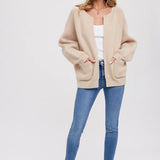 OPEN FRONT SWEATER JACKET