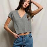 JERSEY VNECK TEE