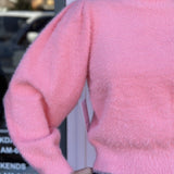 CREWNECK BUBBLE SLEEVE SWEATER