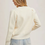 BUTTON DOWN VNECK CARDIGAN