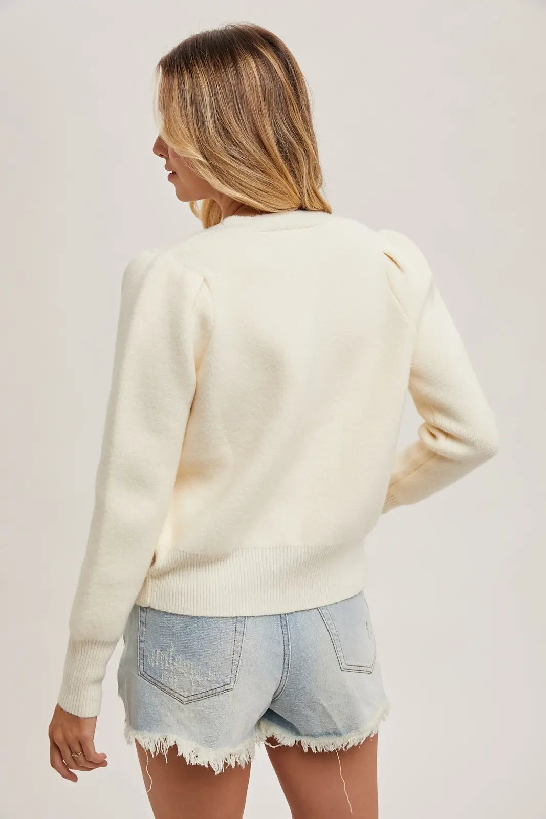 BUTTON DOWN VNECK CARDIGAN