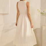 SLVLESS POPLIN MAXI DRESS