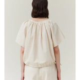 SIDE RIBBON TIE VNECK TOP