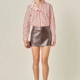 LILY STRIPE RUFFLE BLOUSE