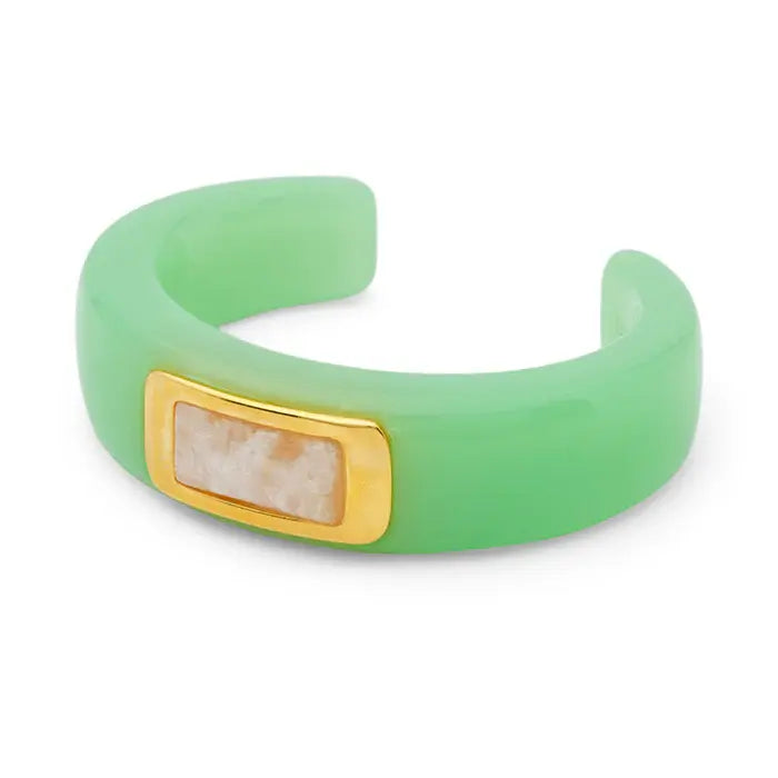 AQUA RESIN BRACELET MOONSTONE