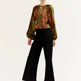 Pritned Voluminous Top