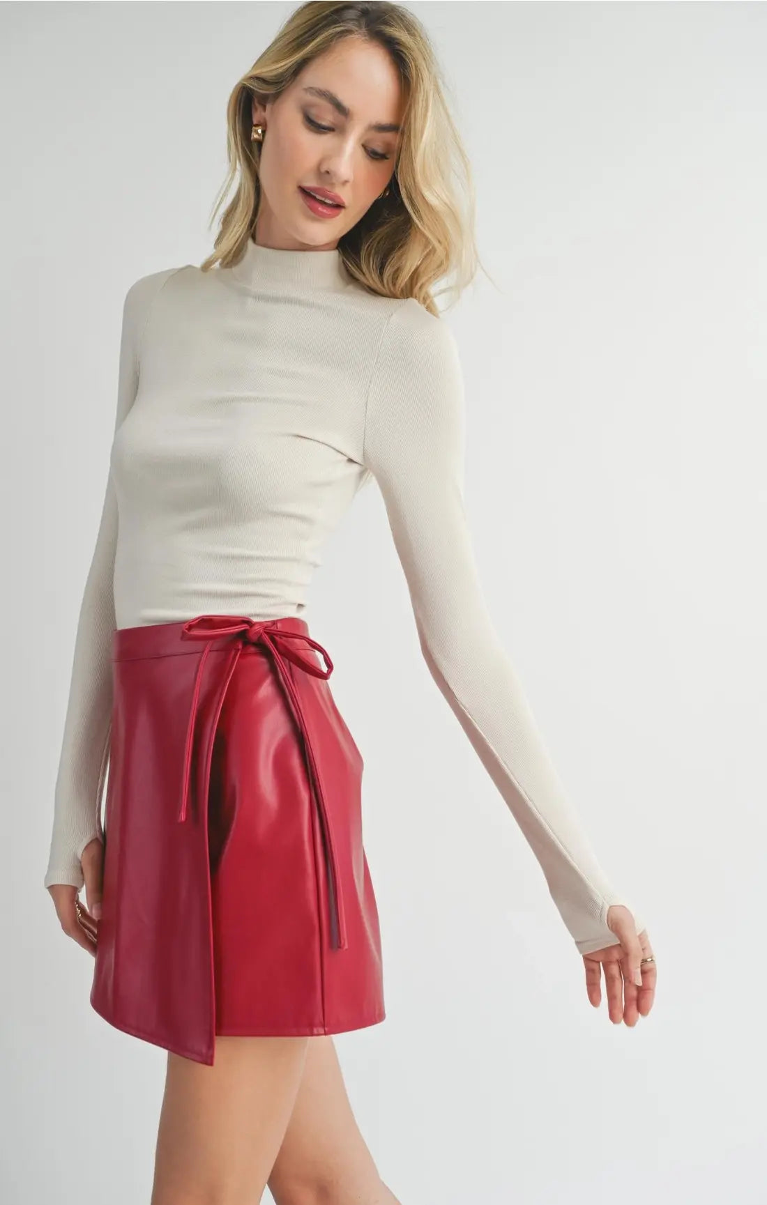 EVERYDAY MOCK NECK LSLV TOP (Additional Colors)