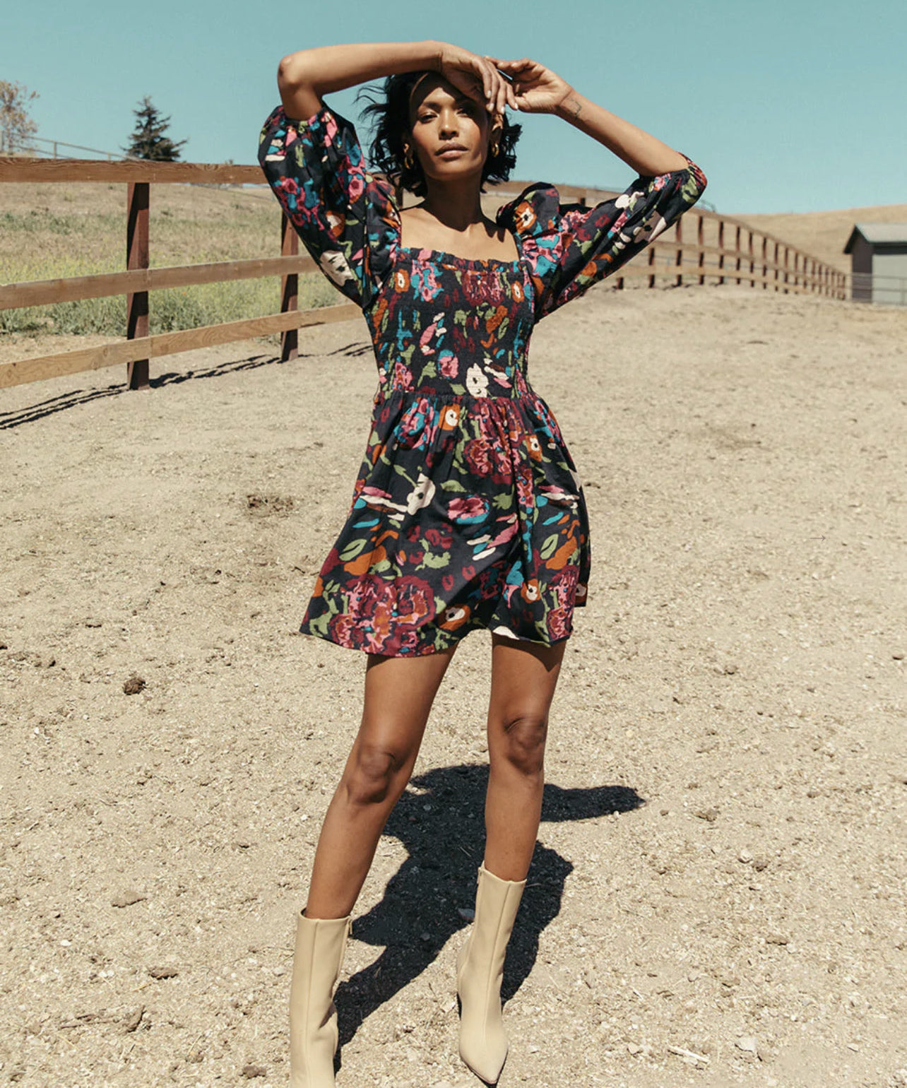 KIRA FLORAL MINI DRESS