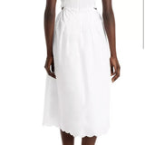 ALBA SCALLOPED & CUT OUT MIDI DRESS