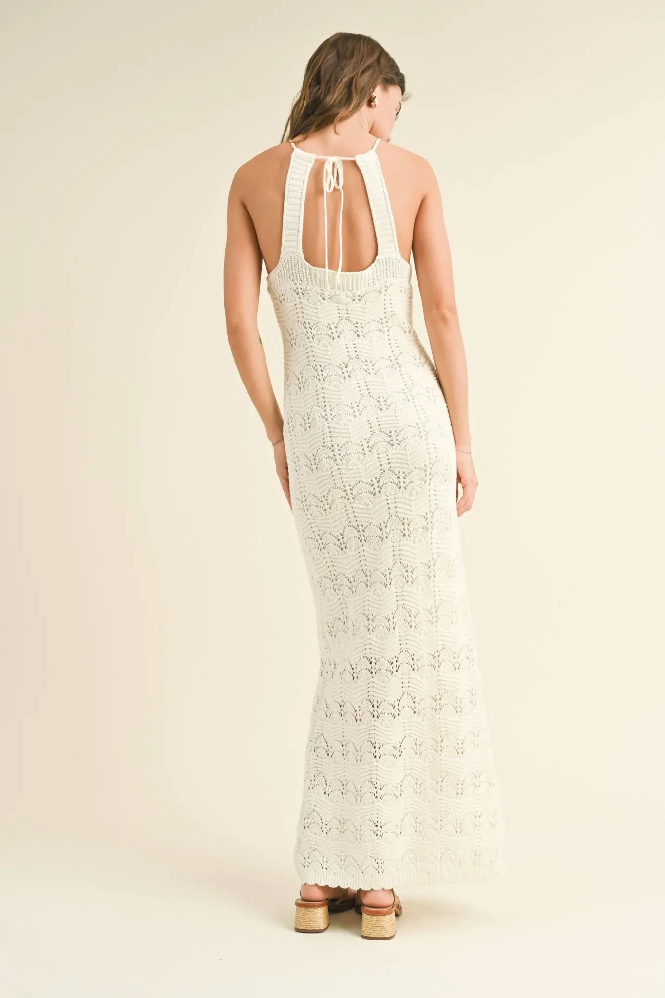 CROCHET KNITTED LONG DRESS