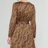 Printed Mini Pleats Dress