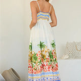 COASTAL TOWN PRINT SUNDRESS