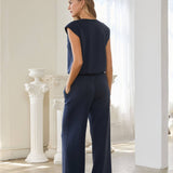 Brushed Modal Wide Leg Drawstring Pants
